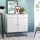 Aparador Buffet Branco Retrô Metal Onix Ac