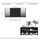 Aparador Buffet C/ Espelho E Pés Retrô Vegas Multimóveis Pret