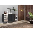 Aparador Buffet C/ Espelho E Pés Retrô Vegas Multimóveis Pret