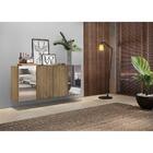 Aparador Buffet C/ Espelho Suspenso Vegas Multimóveis Rustic