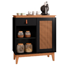 Aparador Buffet Café Para Sala De Estar 01 Porta 01 Gaveta Ru