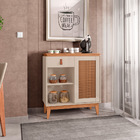 Aparador Buffet Café Para Sala De Estar 01 Porta 01 Gaveta Ru