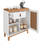 Aparador Buffet Café Para Sala De Estar 01 Porta 01 Gaveta Ru