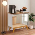 Aparador Buffet Cantinho Do Café Com Espelho Off White Freijó