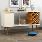 Aparador Buffet Chivas Retrô 1 Porta Com Adega - Off White Co