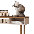 Aparador Buffet Com 02 Nichos Megan Off White/nogueira Caiena