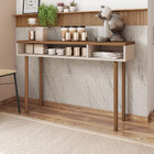 Aparador Buffet Com 02 Nichos Megan Off White/nogueira Caiena