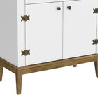 Aparador Buffet Com 02 Portas 01 Gaveta 80 Cm Colonial Freijó