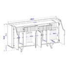 Aparador Buffet Com 2 Gavetas E 4 Portas 180cm Multimóveis Cr