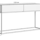 Aparador Buffet Com 2 Gavetas Off White Com Dourado