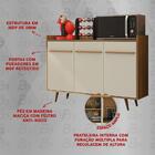 Aparador Buffet Com 3 Portas Retrô 135cm Multimóveis Cr50104