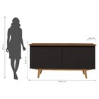 Aparador Buffet Com 4 Portas Mdp 164,5cm Sweet  Móveis Camaru