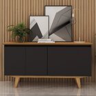 Aparador Buffet Com 4 Portas Mdp 164,5cm Sweet  Móveis Camaru