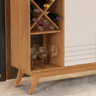 Aparador Buffet Com Adega Duas Portas Duas Prateleiras Iaris