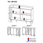 Aparador Buffet Com Espelho E Pés Retrô Vegas Multimóveis Gra