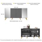 Aparador Buffet Com Espelho E Pés Retrô Vegas Multimóveis Gra