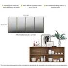 Aparador Buffet Com Espelho Multimóveis Vegas 4 Portas Fg3558