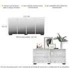 Aparador Buffet Com Espelho Multimóveis Vegas Com 4 Portas Fg