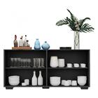 Aparador Buffet Com Espelho Multimóveis Vegas Com 4 Portas Fg