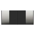 Aparador Buffet Com Espelho Multimóveis Vegas Fg3561 Preto