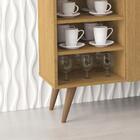 Aparador Buffet Com Nicho E Prateleira Life - Cumaru/off Whit