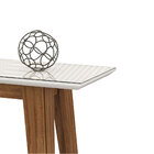 Aparador Buffet Com Vidro 100% Mdf 120cm Rubi Ypê/off White