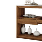 Aparador Buffet Com Vidro E 01 Gaveta 100% Mdf 116cm Topázio