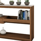 Aparador Buffet Com Vidro E 01 Gaveta 100% Mdf 116cm Topázio