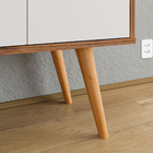 Aparador Buffet Dallas Pés Palito Retrô 4 Portas Decoração Sa