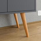 Aparador Buffet Dallas Pés Palito Retrô 4 Portas Decoração Sa