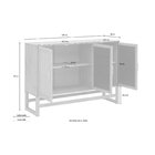 Aparador Buffet De Madeira Com 3 Portas Com Palhinha Coleção