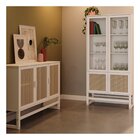 Aparador Buffet De Madeira Com 3 Portas Com Palhinha Coleção