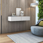 Aparador Buffet De Parede Com 2 Gavetas Espaçosas Design Clea