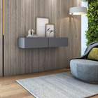 Aparador Buffet De Parede Com 2 Gavetas Espaçosas Design Clea