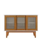 Aparador Buffet Detroit 3 Portas Branco/nature - Tebarrot