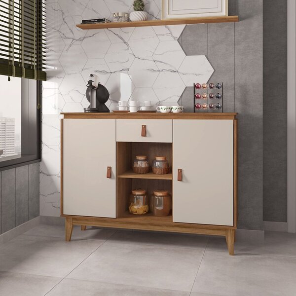 Aparador Buffet Diamante Plus Cedro/off White