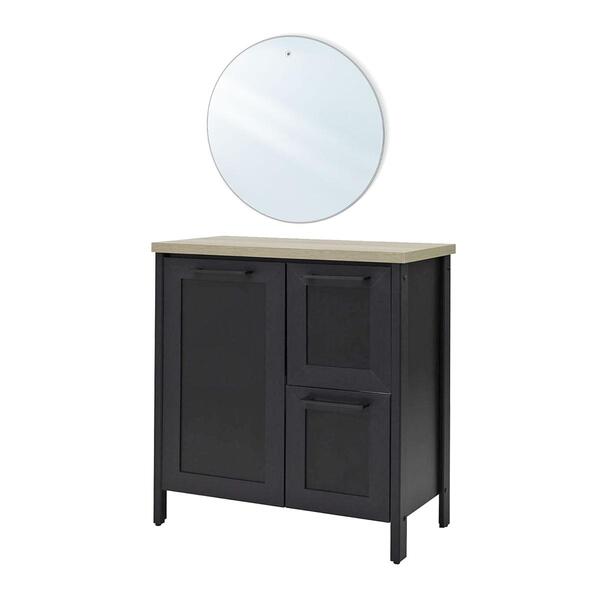 Aparador Buffet Ditália 1pt 2gav C/ Espelho Bn-01