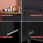 Aparador Buffet Ditália 1pt 2gav C/ Espelho Bn-01