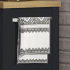 Aparador Buffet Ditália 2 Gavetas 2 Portas Ba-145 Preto