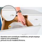 Aparador Buffet Ditália 2 Gavetas 2 Portas R-629 Branco