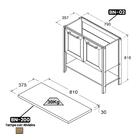 Aparador Buffet Ditália 2 Portas Bn-02