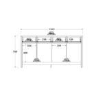 Aparador Buffet Ditália 4 Portas 4 Gavetas R-626 Diamond