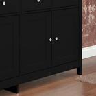 Aparador Buffet Ditália 4 Portas 4 Gavetas R-626 Preto