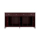 Aparador Buffet Ditália 4 Portas 4 Gavetas R-626 Tabaco