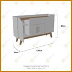 Aparador Buffet Future Off-white/cinamomo – Bechara Móveis