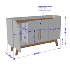 Aparador Buffet Future Off-white/cinamomo – Bechara Móveis