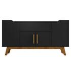 Aparador Buffet Future Preto Fosco/cinamomo – Bechara Móveis