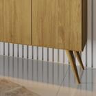 Aparador Buffet Gold 4 Portas - Mel/pérola - Móveis Primus