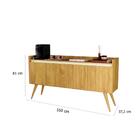 Aparador Buffet Gold 4 Portas - Mel/pérola - Móveis Primus