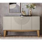 Aparador Buffet Jade 4 Portas Frade Movelaria - Cedro / Off W
